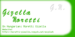 gizella moretti business card